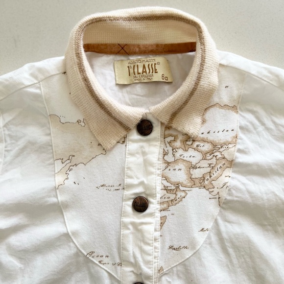 Alviero Martini Girls Snap Button Down Shirt - 6A